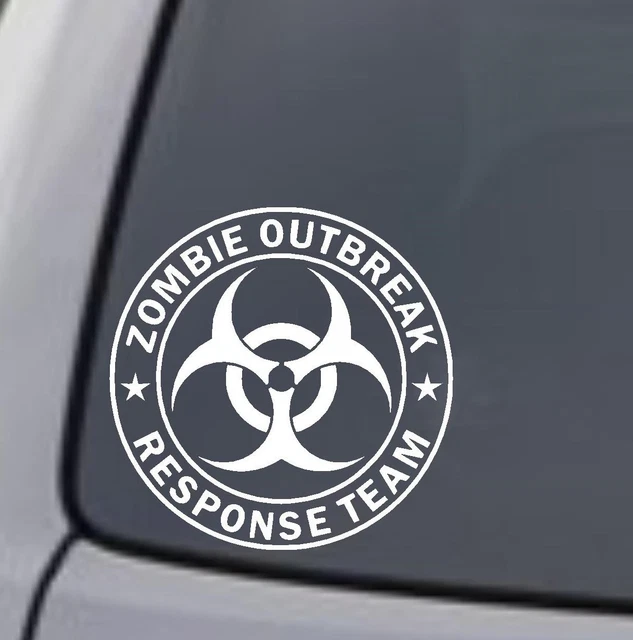 ZOMBIE OUTBREAK RESPONSE Team Biohazard Symbol Vinyl Decal Car Window
