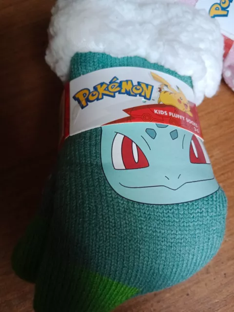 Toddlers  Pokemon Sherpa Lined Socks Brand New