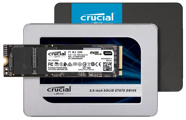 Crucial 240GB 480GB 1TB SSD 2.5" BX500 250GB 2TB M.2 P2 SATA Solid State Drive