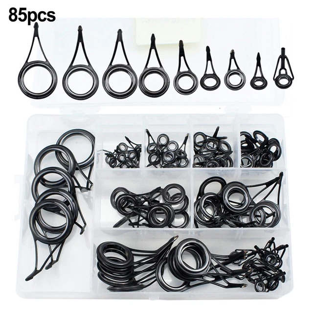 Kit De 8 Anneaux De Guidage Pour Canne à Pêche - Céramique, Pour Construction Ou Réparation - Neuf