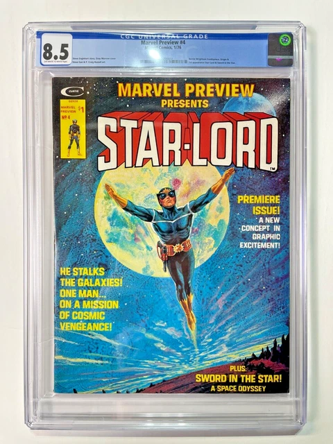Marvel Preview #4, Marvel Comics 1976, 1st Appearance Star Lord, CGC 8.5