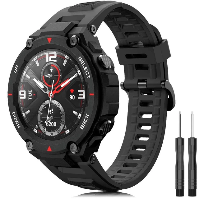 Cinturino Sostitutivo Per Amazfit T-Rex Pro/T-Rex - Silicone Morbido, Impermeabile, Con Cacciaviti