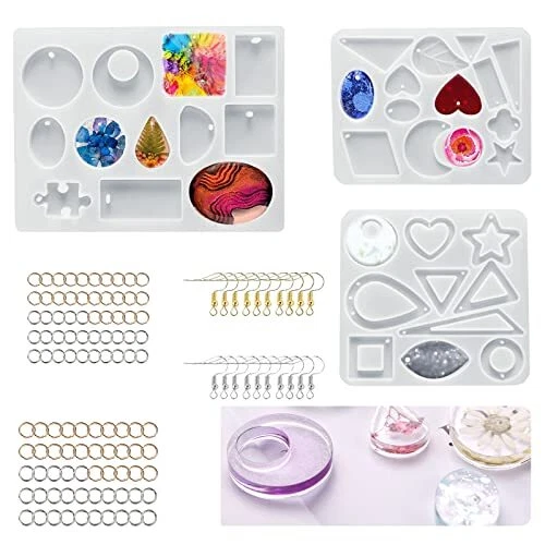 VAIAV Epoxidharz Formen Silikonformen Epoxidharz Set Schmuck Resin Silikonform