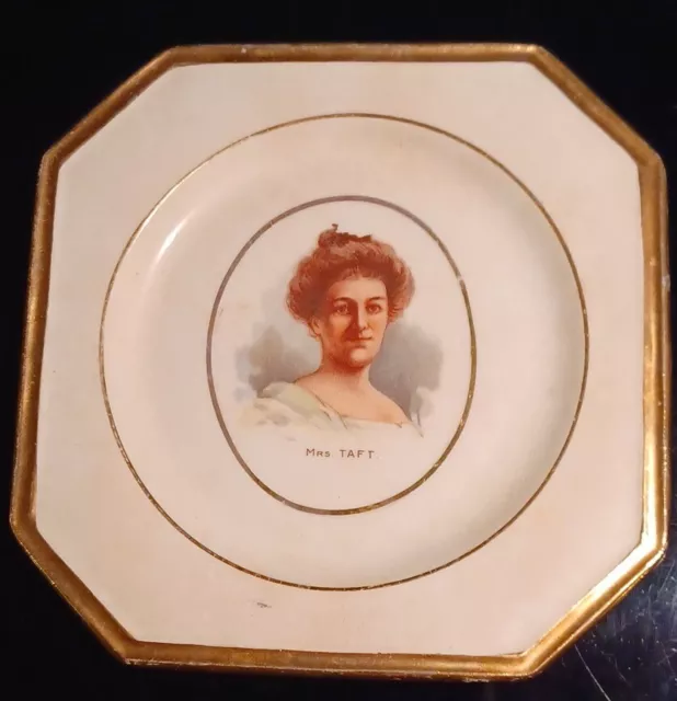 Vtg Mrs. Taft Schwemley's Monthly Souvenir Bread Plate Imperial   President Wife