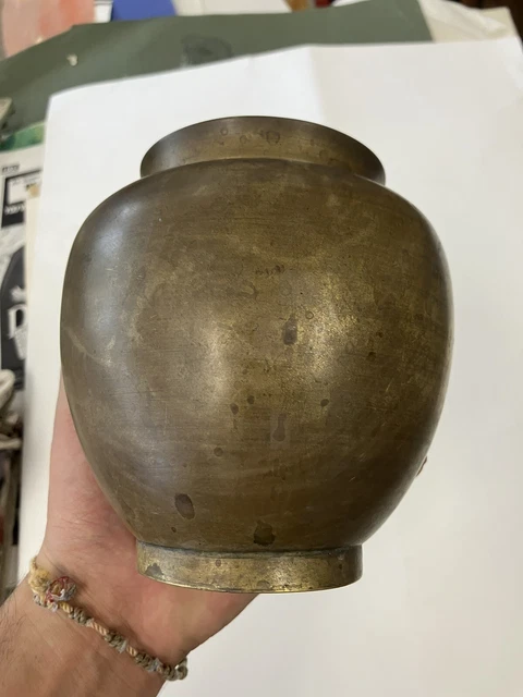 19th Or 20th Century Chinese Bronze Vase Asian Antique