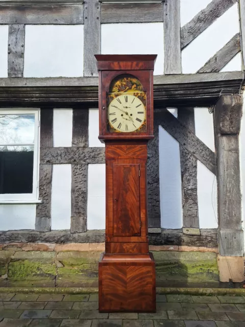 Scottish Grandfather/Longcase Clock By 'Alex Breckenridge Of Kilmarnock.' 8-Day.