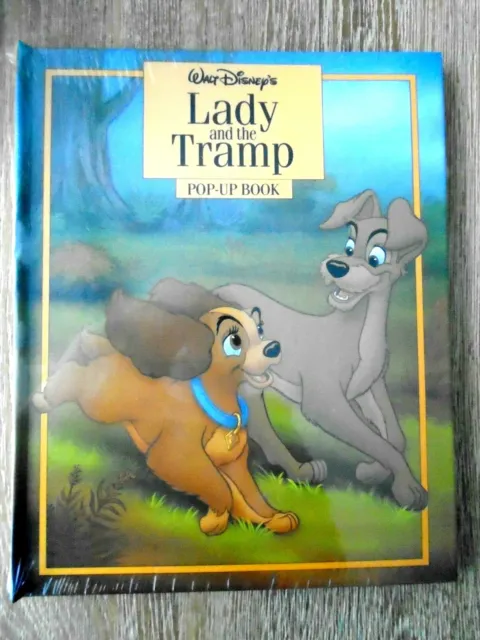 Walt Disney's ""Lady And The Tramp"" Pop-Up Buch 1994 Neu / Eingeschrumpft