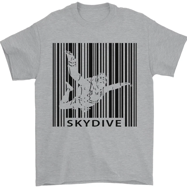 SAUT EN PARACHUTE CodeBarres Parachute Skydiver Chute Libre TShirt