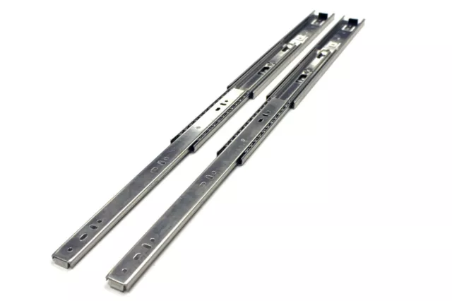 10 Pairs Full Extension 100-lb Ball Bearing Drawer Slides 8"-24" With Screws