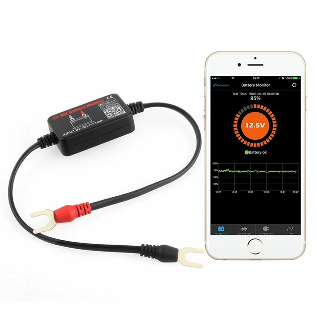 12V Car Battery Monitor Bluetooth 4.0 Voltage Meter Tester LowVolt Analyzer BM2