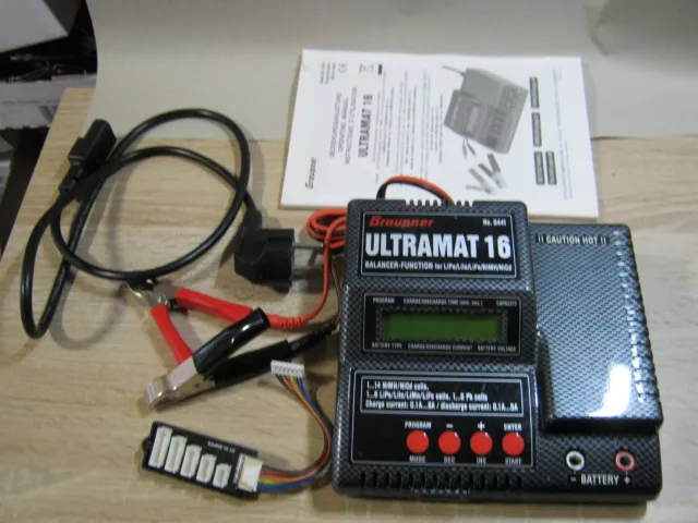 Graupner Ladegerät Ultramat 16  Lipo usw 6441