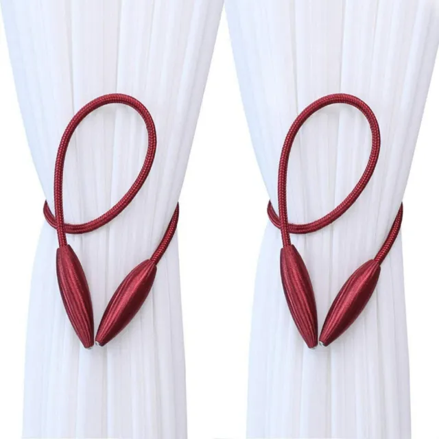 Beautiful Curtain Holder tieback color Maroon for Home Decor Set of 2 no