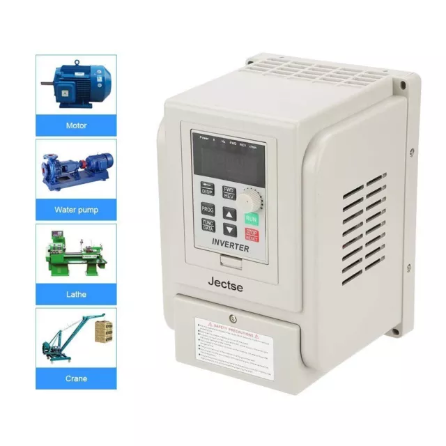 4KW 6HP Single To 3-Phase Variable Frequency Speed Drive Inverter VFD/VSD 220V