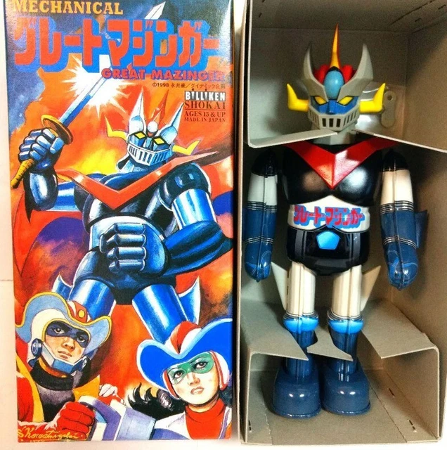 Great Mazinger Super Hero Tin W/U Toy Original Box Billiken Shokai F/S FEDEX