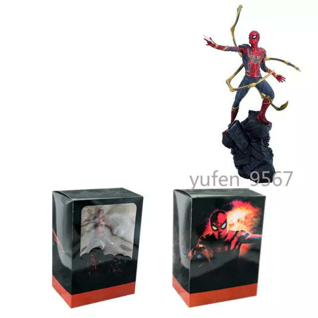 In Box Iron Spider Man Statue Marvel 9.4'' Figure Toy Avengers: Infinity War New