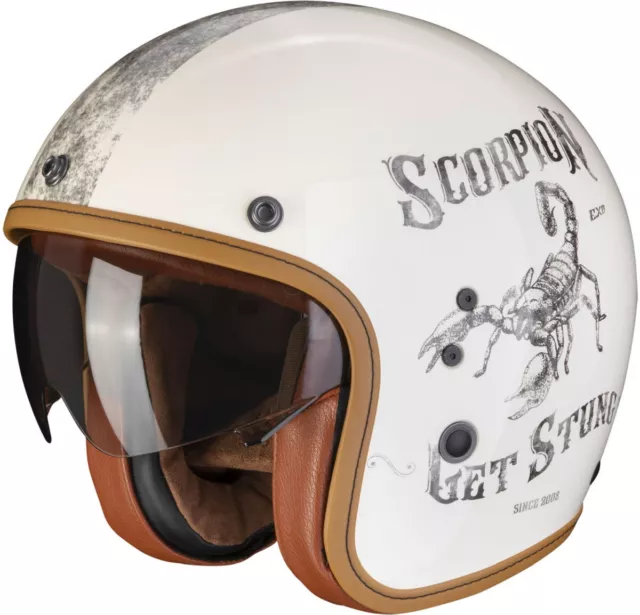 Scorpion Jethelm BELFAST EVO Vintage-Helm Fiberglas ECE 22.06