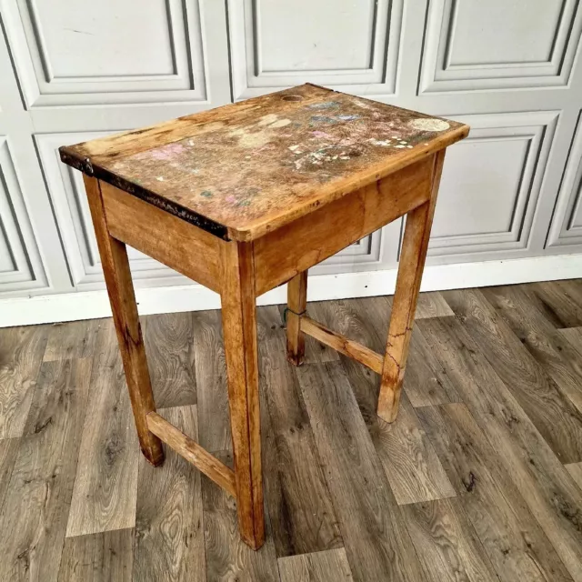 Retro Vintage Wooden Child's School Lift-up Writing Desk Table - Children's