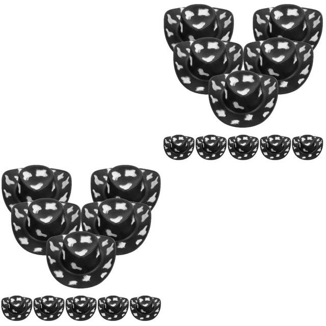20 pcs mini chapeaux de cowboy