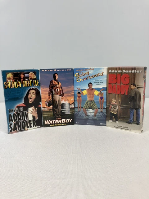 ADAM SANDLER VHS Tape Lot 4 Going Overboard Water Boy SNL Big Daddy ...