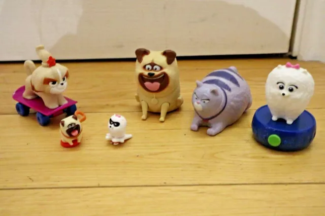 Secret life of pets Mc Donalds figurines, Happy Meal toys