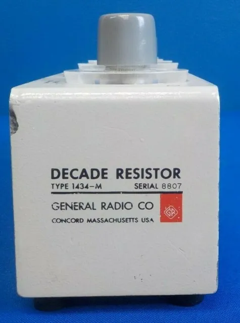 GenRad / General Radio / GR / IET 1434-M Decade Resistor (1434M)Tested Good 2