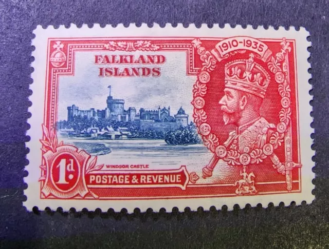 Falkland Islands  1935 KGV Silver Jubilee 1d  mint hinged  G5