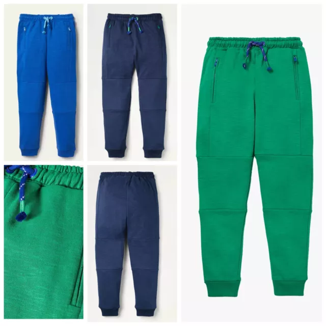 Mini Boden Warrior Knee Sweatpants Joggers Trouser Green-Navy-Blue Ages 3-14 New