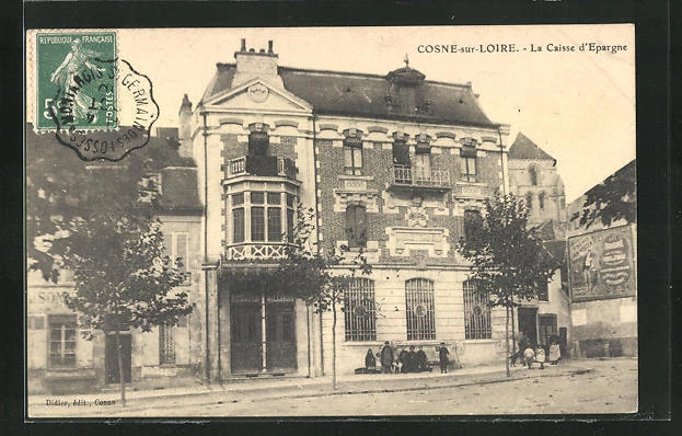 CPA Cosne-sur-Loire, La Caisse d'Epargne 1910