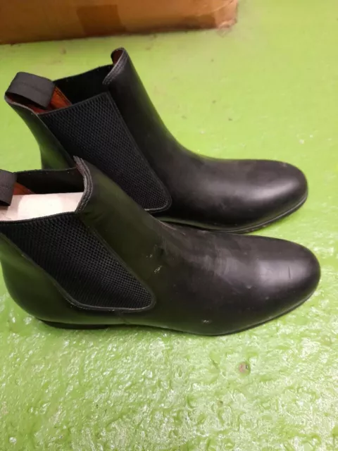 Just Toggs Leather Jodhpur Boots Adults Size 10 Black Rrp £40