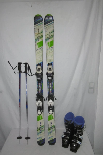 Tecno " Flyte " Ski Junior Allround Carver 140 Cm + Skischuhe Gr: 39 Im Set