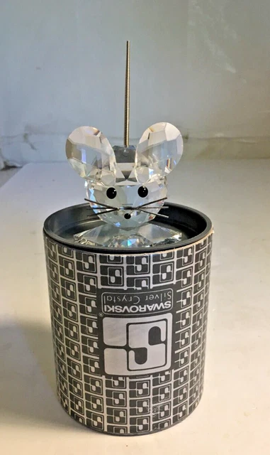 SWAROVSKI RETIRED CRYSTAL Large Mouse 7631 NR 040 000 with Orig. Box £ ...