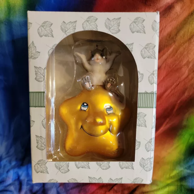 NIB Fitz and Floyd Charming Tails glass ornaments "my shinning star " 95/106