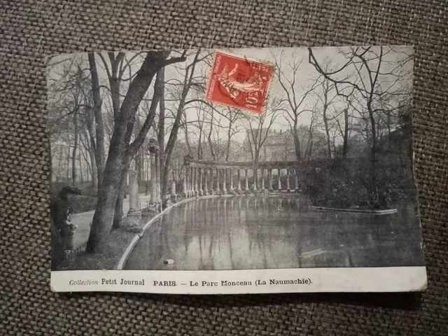Cpa Paris Le Parc Monceau La Naumachie