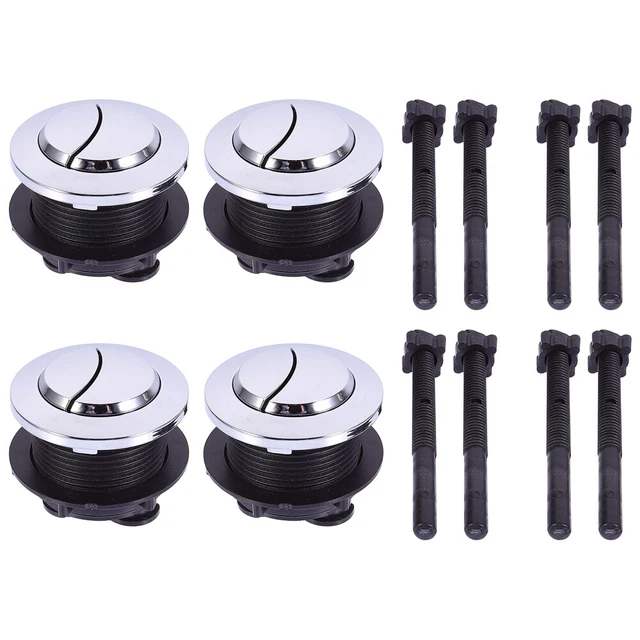 4 piezas botón para tanque de agua de inodoro botón de inodoro válvula de agua