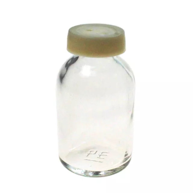 10 Glasflaschen mini H6cm Ø3cm Lochdeckel  ca20ml Flasche Glas Minivase Vase