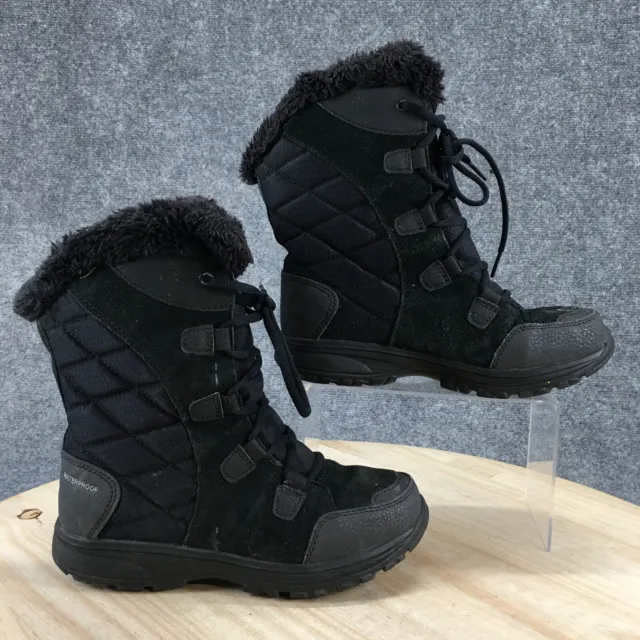 Columbia Boots Womens 6 Ice Maiden II Quilted Shearling Winter BL1581-011 Black