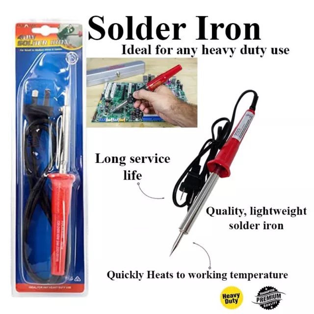 Power Soldering Iron 40W Boost Solder Gun Electrical Tools Wood Burning Welding