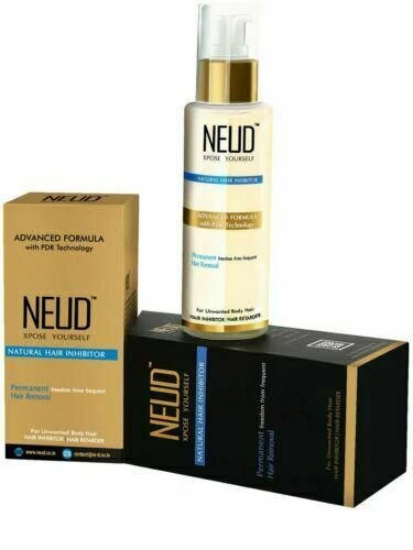NEUD Natural Hair Inhibitor Réduction permanente du corps, des poils du...