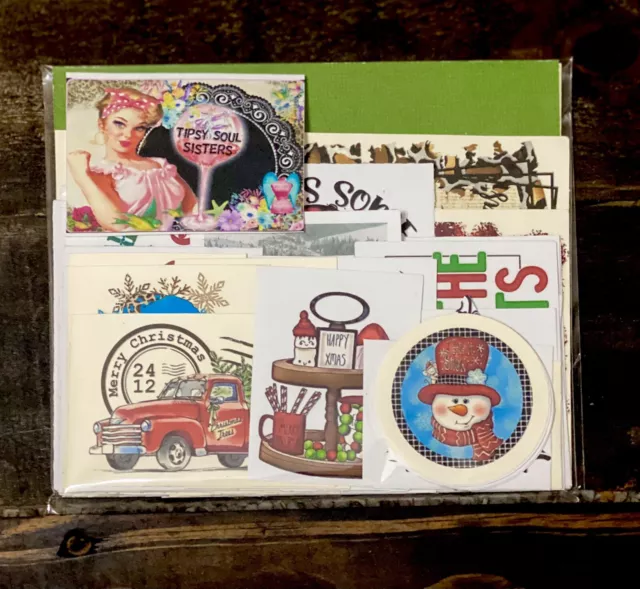 Bolsa de Navidad 1 Colección de 60 Diario Basura Dichos o Imágenes Inspiradores y Descarados