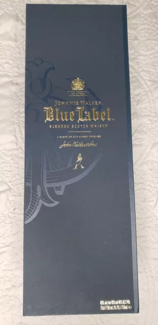 Jonnie Walker Blue Label Blended Scotch Whisky 750ml Empty Box Only