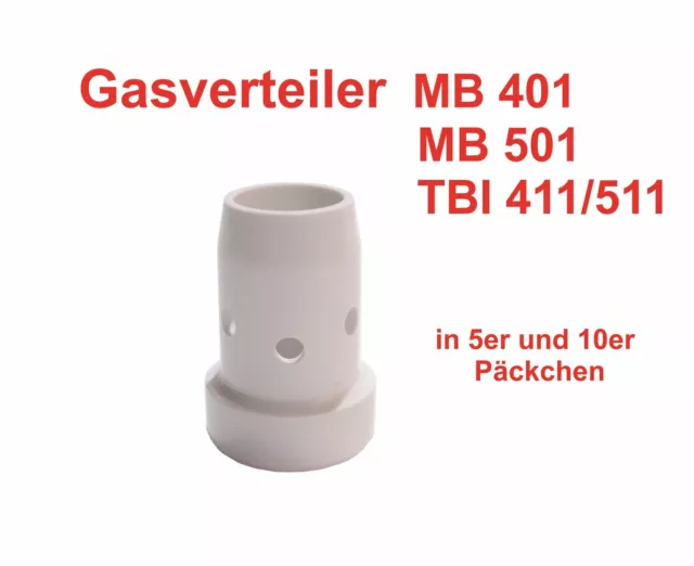 Gasverteiler  keramik  MB 401 MB 501 TBI 411 / 511  MIG/MAG Brennerhals