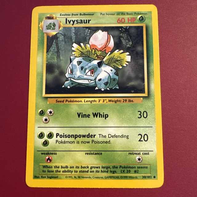 1999 ivysaur pokemon card Pokmon TCG: #30 PSA 9 Base Set trading en the official authentication and grading ensure this card remains a verified mainstay of your growing collection. Ivysaur #22 Prices | Pokemon