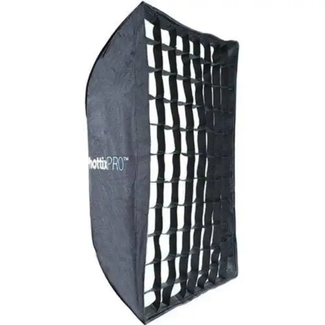 Paraguas Phottix Easy Up HD Softbox con rejilla 24x35in (60x90cm) y Varos PRO S