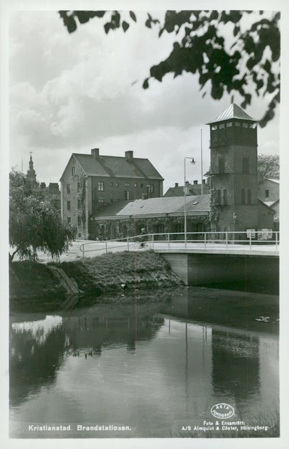 Kristianstad. Fire station - postcard - Vintage Photograph 2014845