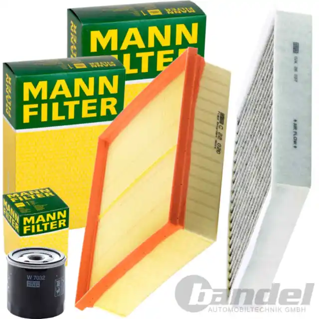 MANN FILTER INSPEKTIONSPAKET passend für MERCEDES A/B KLASSE W176 W246 CLA C117