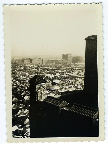 Photo snapshot vintage China 1936 - Shangaï sous la neige - 上海 Chine 中国老照片