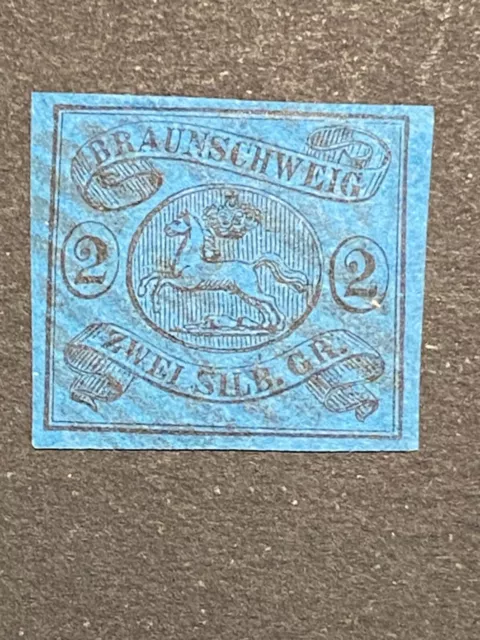 BRAU Braunschweig 1853, MiNr. 7 ( 2 Sgr ), gestempelt