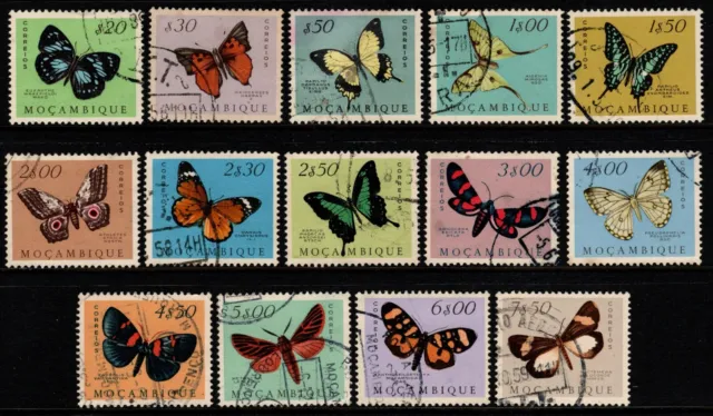 Mozambique 1953 Moths & Butterflies (14) Used SG 474... See Sample Scan