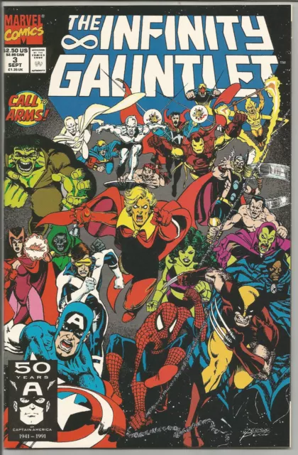Infinity Gauntlet #3 (1991, Marvel) George Perez NM-M New/Old Stock!