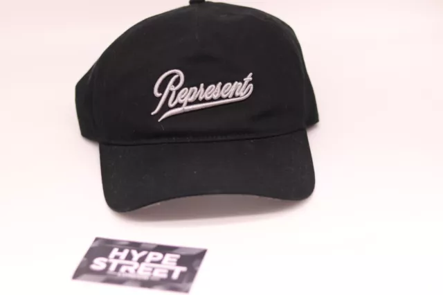 Represent Signature Logo Hats | Black | One Size | Cap 100% Authentic Rep Clo